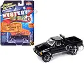 1985 Toyota SR5 Pickup Truck Black ""Mystery Matinee"" Movie Pop Culture 2024 Release 1 1/64 Diecast Model Car by Johnny Lightning
