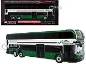 Alexander Dennis Enviro 500 Double Decker Bus ""AC Transit / Transbay"" Green and White ""North American Bus &amp; Motorcoach Collection"" Limited Editio