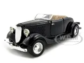 1934 Ford Coupe Convertible Black 1/24 Diecast Model Car by Motormax