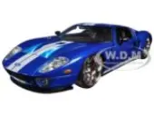 Ford GT Blue with White Stripes ""Fast &amp; Furious 7"" (2015) Movie 1/24 Diecast Model Car by Jada