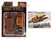 ""Haul N Go 3"" 4 piece Diecast Model Set (1 Flatbed Trailer 1 Abandoned Car 2 Ramps) Limited Edition to 3600 pieces Worldwide for 1/64 Scale Models by