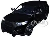 2022 Ford Police Interceptor Utility Unmarked Slick-Top Black 1/24 Diecast Model Car by Motormax