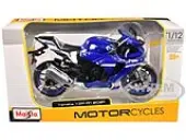 2021 Yamaha YZF-R1 Motorcycle Blue 1/12 Diecast Model by Maisto