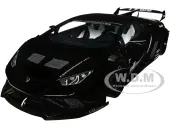 Lamborghini Huracan GT ""LB-Silhouette Works"" Black 1/18 Model Car by Autoart