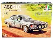 Skill 3 Model Kit Mercedes-Benz 450 SLC Winner ""Rallye Bandama Ivory Coast"" (1979) 1/24 Scale Model by Italeri