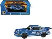 1975 Porsche 911 Carrera RSR 3.0 6 ""Kremer Racing - Wallys Jeans"" Blue 1/64 Diecast Model Car by Paragon Models