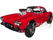 1961 Chevrolet Corvette Gasser 36 Red ""Original Mazmanian"" Limited Edition to 354 pieces Worldwide 1/18 Diecast Model Car by ACME