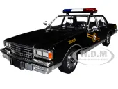 1981 Chevrolet Caprice ""Navajo County AZ Sheriff"" Black ""Thelma &amp; Louise"" (1991) Movie ""Hollywood"" Series 20 1/24 Diecast Model Car by Greenlight