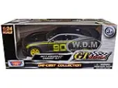 2017 Chevrolet Camaro ZL1 90 Matt Gray with Yellow Stripes ""GT Racing"" Series 1/24 Diecast Model Car by Motormax