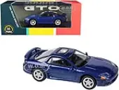 Mitsubishi 3000GT GTO with Sunroof Mariana Blue Metallic 1/64 Diecast Model Car by Paragon Models