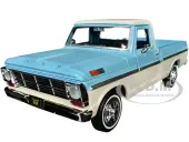 1969 Ford F-100 Pickup Truck Light Blue and Cream ""Timeless Legends"" Series 1/24 Diecast Model Car by Motormax