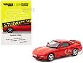 Mazda RX-7 FD3S RHD (Right Hand Drive) Red ""Student Driver"" ""J Collection"" Series 1/64 Diecast Model by Tarmac Works
