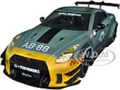 2022 Nissan GT-R (R35) RHD (Right Hand Drive) Liberty Walk 2.0 Body Kit ""Army Fighter"" ""Competition"" Series 1/18 Diecast Model Car by Solido