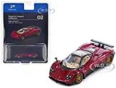 Pagani Zonda F Rosso Dubai Red Metallic ""Hypercar League Collection"" 1/64 Diecast Model Car by PosterCars