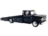 1970 Dodge D-300 Ramp Truck Black with Trucker Wheels Limited Edition to 180 pieces Worldwide 1/18 Diecast Model Car by ACME
