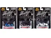 ""Carroll Shelby 50th Anniversary"" 3 piece Set 2022 Release 1/64 Diecast Model Cars by Shelby Collectibles