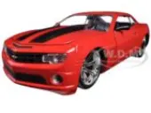 2010 Chevrolet Camaro SS Red With Black Stripes 1/24 Diecast Model Car by Jada
