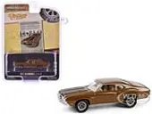 1972 Oldsmobile 442 Brown with Black Stripes ""The Complete Escape Machine"" ""Vintage Ad Cars"" Series 11 1/64 Diecast Model Car by Greenlight
