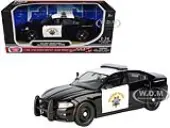 2023 Dodge Charger Pursuit Police Car ""California Highway Patrol"" Black and White ""Law Enforcement and Public Service"" Series 1/24 Diecast Model Car