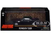 1971 Plymouth Barracuda Black ""John Wick Chapter 4"" (2023) Movie ""Hollywood"" Series 1/43 Diecast Model Car by Greenlight