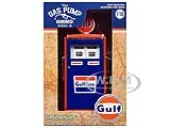 1954 Tokheim 350 Twin Gas Pump ""Gulf"" Blue and Orange ""Vintage Gas Pumps"" Series 16 1/18 Diecast Replica by Greenlight