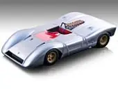 Ferrari 612 Can-Am Aluminum Metallic ""Press Version"" (1968) ""Mythos Series"" Limited Edition to 65 pieces Worldwide 1/18 Model Car by Tecnomodel