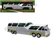 Sultana TM 44-18 SP Panoramico Coach Bus White with Silver Sides ""The Bus &amp; Motorcoach Collection"" 1/43 Diecast Model by Iconic Replicas