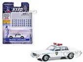 1989 Chevrolet Caprice ""New York Police Department (NYPD)"" White with NYPD Squad Number Decal Sheet ""Hobby Exclusive"" Series 1/64 Diecast Model Car b