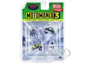 ""Motomania 3"" 4 piece Diecast Set (2 Figures and 2 Motorcycles) Limited Edition to 4800 pieces Worldwide for 1/64 Scale Models by American Diorama