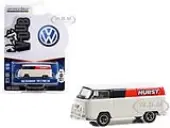 1969 Volkswagen Type 2 Panel Van White with Black and Red Stripes ""Hurst Shifters"" ""Club Vee V-Dub"" Series 17 1/64 Diecast Model Car by Greenlight