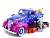 1937 Studebaker Pickup  Blue With Accessories 1/24 Diecast Car by Unique Replicas