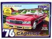 Skill 2 Model Kit 1976 Chevrolet Caprice with Trailer 3-in-1 Kit 1/25 Scale Model by MPC