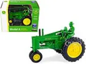 John Deere Model A Tractor Green with Diecast Farmer Figurine ""ERTL 75th Anniversary"" (1945-2020) 1/32 Diecast Model by ERTL TOMY