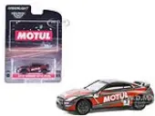 2015 Nissan GT-R (R35) 2 ""MOTUL"" Gray with Red Graphics ""Hobby Exclusive"" Series 1/64 Diecast Model Car by Greenlight