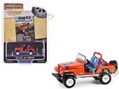1979 Jeep CJ-7 Renegade Red with Blue Stripes ""We Build em Tough Because you Play Rough"" ""Vintage Ad Cars"" Series 11 1/64 Diecast Model Car by Greenl