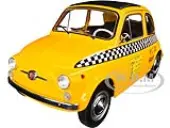 1965 Fiat 500 L ""NYC Taxi"" New York City Yellow 1/18 Diecast Model Car by Solido