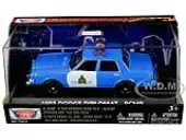 1983 Dodge Diplomat ""Royal Canadian Mounted Police"" (RCMP) Light Blue and White 1/43 Diecast Model Car by Motormax