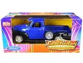 1953 Chevrolet 3100 Pickup Truck Blue and Black ""Low Rider Collection"" 1/24 Diecast Model Car by Welly