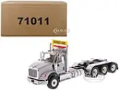 International HX620 Day Cab Tridem Tractor Light Grey 1/50 Diecast Model by Diecast Masters