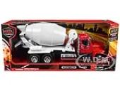 Freightliner 114SD Cement Mixer Red and White ""Long Haul Truckers"" Series 1/32 Diecast Model by New Ray