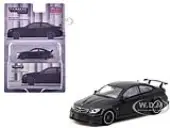Mercedes-Benz C 63 AMG Coupe Black Series Matt Black ""Global64"" Series 1/64 Diecast Model by Tarmac Works