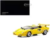 Lamborghini Countach LP 5000 Quattrovalvole Yellow 1/18 Diecast Model Car by Kyosho