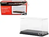 Tall Acrylic Collectible Display Show Case for 1/64 Scale Model Cars with Black Plastic Base by Greenlight