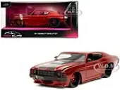 1971 Chevrolet Chevelle SS Red Metallic with Black Stripes ""Pink Slips"" Series 1/24 Diecast Model Car by Jada