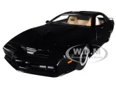 1982 Pontiac Firebird Trans Am Black with Light K.I.T.T. ""Knight Rider"" (1982) TV Series ""Hollywood Rides"" Series 1/24 Diecast Model Car by Jada