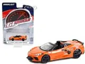 2021 Chevrolet Corvette Stingray Convertible Sebring Orange Metallic ""Greenlight Muscle"" Series 26 1/64 Diecast Model Car by Greenlight