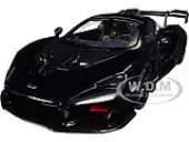 Mclaren Senna Stealth Cosmos Black with Carbon Accents 1/18 Model Car by Autoart