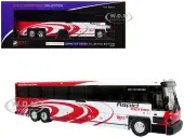 MCI D4500CT Commuter Coach Bus ""San Diego MTS Rapid Express"" White and Red ""The Bus &amp; Motorcoach Collection"" Limited Edition to 504 pieces Worldw
