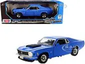 1970 Ford Mustang Boss 429 Dark Blue ""Timeless Classics"" Series 1/18 Diecast Model Car by Motormax