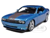 2008 Dodge Challenger SRT8 Blue Metallic 1/24 Diecast Model Car by Maisto